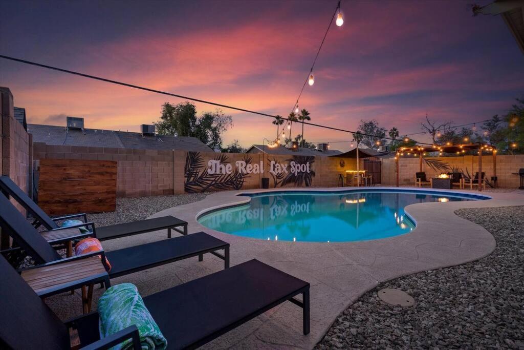 Modern Tempe Home With Heated Pool, Asu Bagian luar foto
