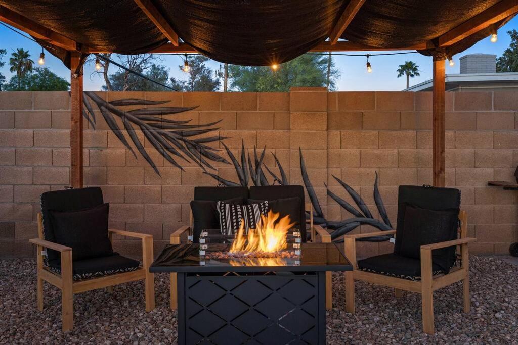 Modern Tempe Home With Heated Pool, Asu Bagian luar foto